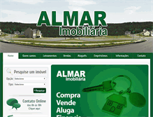 Tablet Screenshot of imobiliariaalmar.com.br